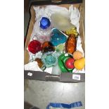 A box of coloured glass.