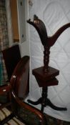 A mahogany double pedestal dining table (needs assembling) (Collect only).