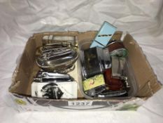 A selection of vintage table lighters etc.