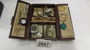 A small jewellery case and a mixed lot of jewellery.