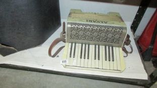 A German Alvari accordion in tatty box. (Collect only).