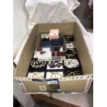 A large lot of boxed costume jewellery,