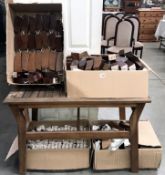 Approximately 280 new unused furniture legs,