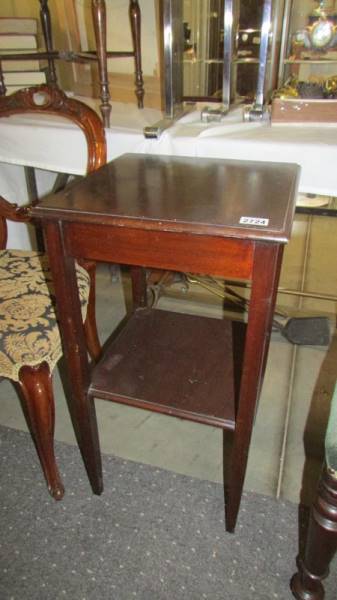 A mahogany side table,