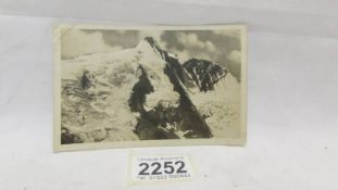 A postcard of GroBkeckner 3798 m from the Franz Josefshohe dated August 13th 1927 and signed by the