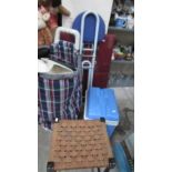 A shopping trolley, cool box, stool, folding stool etc.