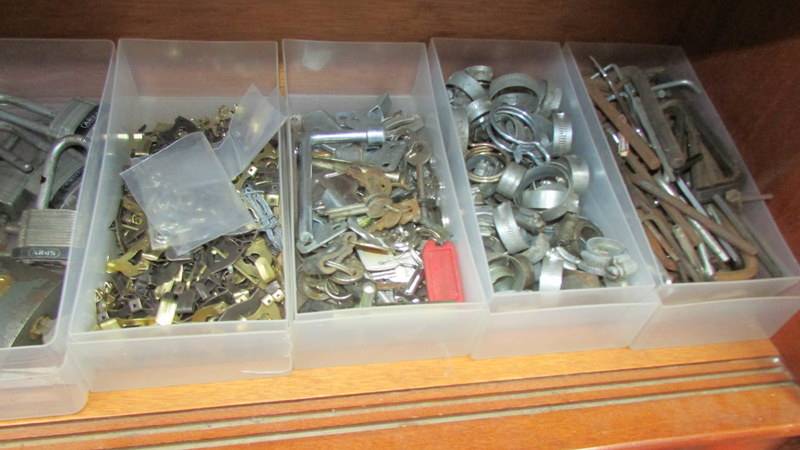 A large quantity of nails, hinges etc. - Image 4 of 5