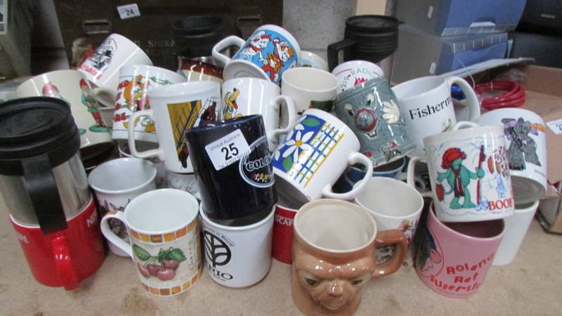 A good lot of assorted mugs.