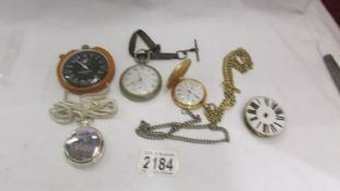 An Evente Quartz full hunter pocket watch, a Flying Scotsman Pocket watch, one other,