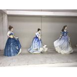 3 Royal Doulton figurines, Helen HN3601,