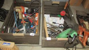 Two boxes of tools,