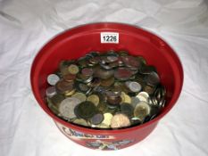 A tub of coins including Victorian