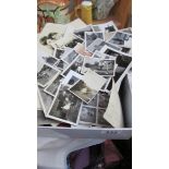 A box of old photographs.