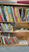 3 shelves of childrens books including Fred Bassett