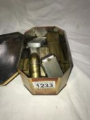 A tin of vintage lighters including French art etc