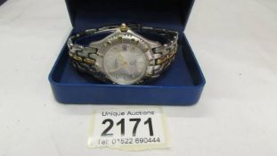 A boxed Rotary Sapphire wrist watch. ****Condition report**** Doesn't appear to work.