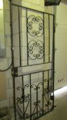 A wrought iron garden gate. (Collect only) ****Condition report**** Width 85.