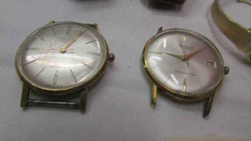 A quantity of wrist watches including Accurist and Russian Poljot watch heads. - Image 3 of 5