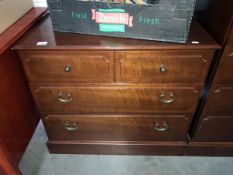 A G-Plan 2 over 2 chest of drawers