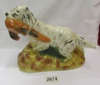 A circa 1970 Heritage China decanter in the form of a retriever,