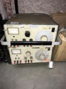 A pair of Gould electronic signal generators (damaged handles) (model J3B) (Collect only & sold as