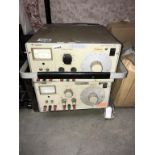 A pair of Gould electronic signal generators (damaged handles) (model J3B) (Collect only & sold as