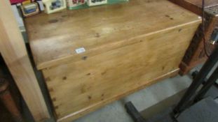 A good quality pine chest.