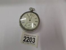 A good gent's verge pocket watch in working order but would benefit from a clean.