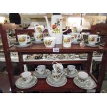 A retro Chartwell coffee set and a Barratts of Staffordshire 'Sandlewood' tea set