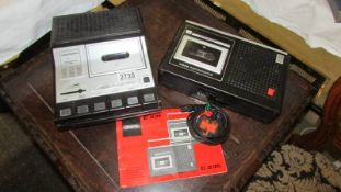 Two vintage Grundig tape recorders,