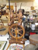 An ornamental spinning wheel (needs some attention)