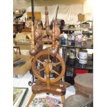 An ornamental spinning wheel (needs some attention)