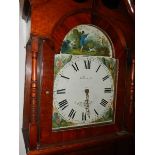 A Grandfather clock, W Farnhill, Rotherham. (Collect only).