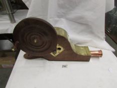 Unusual brass and copper bellows.