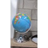 An illuminating globe.