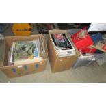 Three boxes of motor cycle related periodicals.