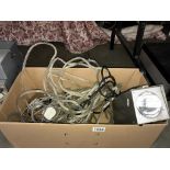 A Briggs stroboscope light unit & 2 light ropes (type SA3/C) (Collect only & sold as seen)