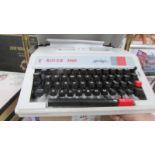 A vintage Rover 5000 portable typewriter,