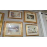 A set of four framed and glazed limited edition prints.