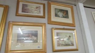 A set of four framed and glazed limited edition prints.