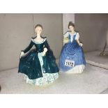 A Royal Doulton figure 'Helen HN3601' & Royal Doulton figure 'Janine HN2461'