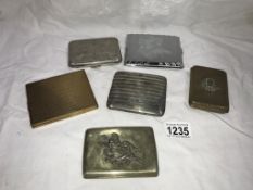 A selection of cigarette cases