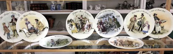 8 boxed Wedgwood Street seller collectors plates