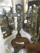 An old cast iron stick stand.