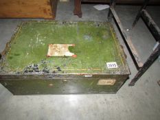 An old tin box.