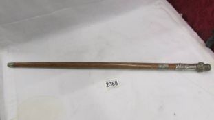 An early 20th century swagger stick.