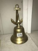 A brass anchor bell (no striker)