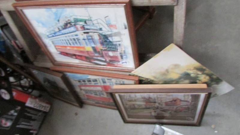 A mixed lot of prints including trams, Winnie the Pooh etc. - Image 4 of 4