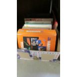 A box of electronics reference books