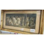 A framed and glazed Louis Wain print (Cat Choir).
